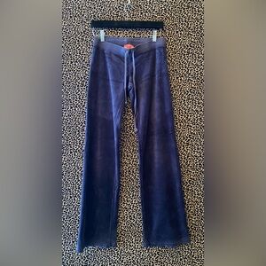 Y2K Juicy Couture Navy Velvet Joggers